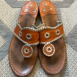 Orange Jack Rogers Sandals